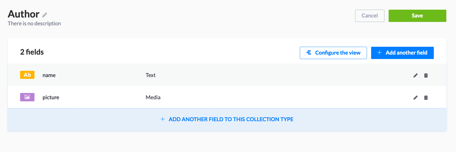 Strapi field types